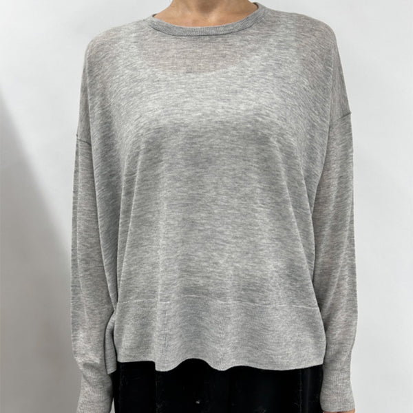 CT Plage - Pull Fin - Gris Clair