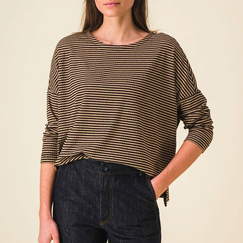 Sixsoeurs - Top Nelle - Marron & Doré