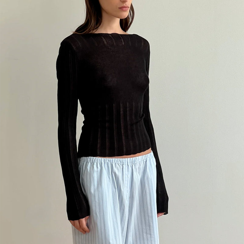 Deiji Studio - Top Open Work - Noir