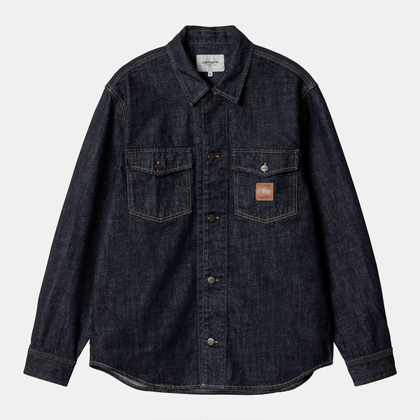 Carhartt WIP - Veste Chemise Lincoln - Bleu Rinsed