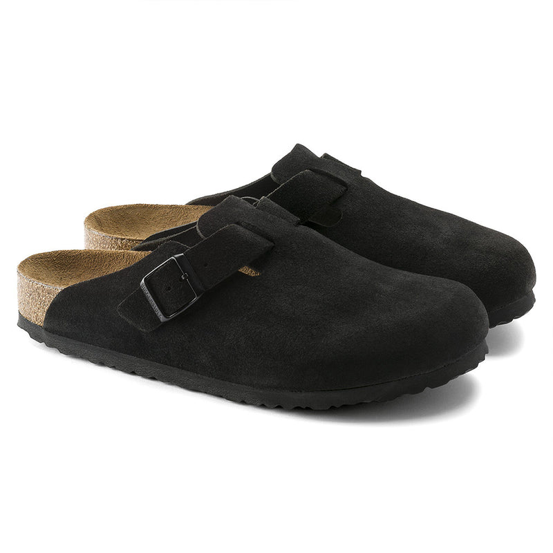 Birkenstock - Sabots Boston - Lit de pied souple - Noir