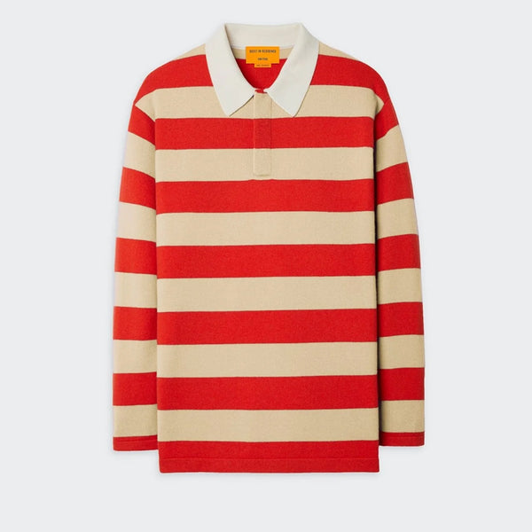 Guest In Residence - Pull Stripe Rugby - Dune & Rouge