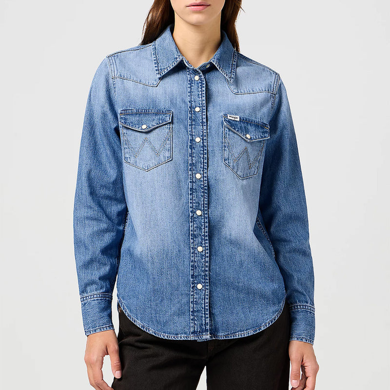 Wrangler - Chemise Heritage - Blue Melon