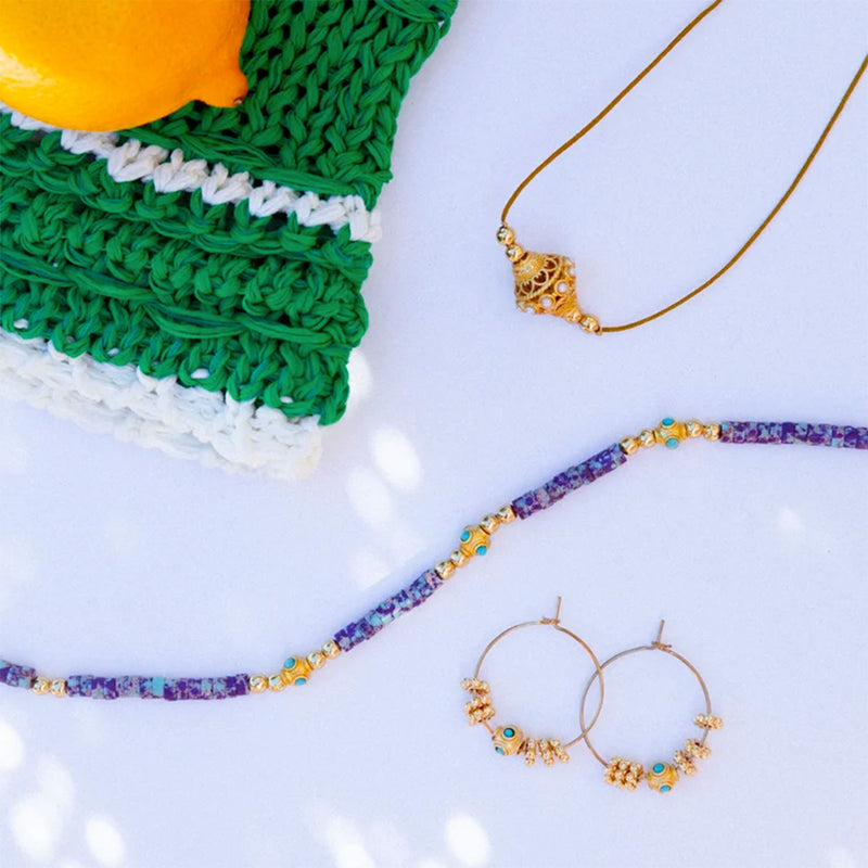 Juhu - Boucles d'oreilles Cruz -Or