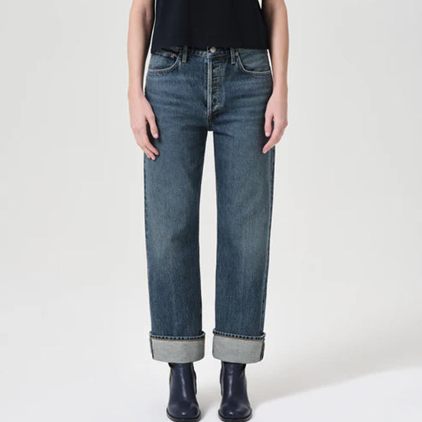 Agolde - Jeans Straight Fran - Bleu