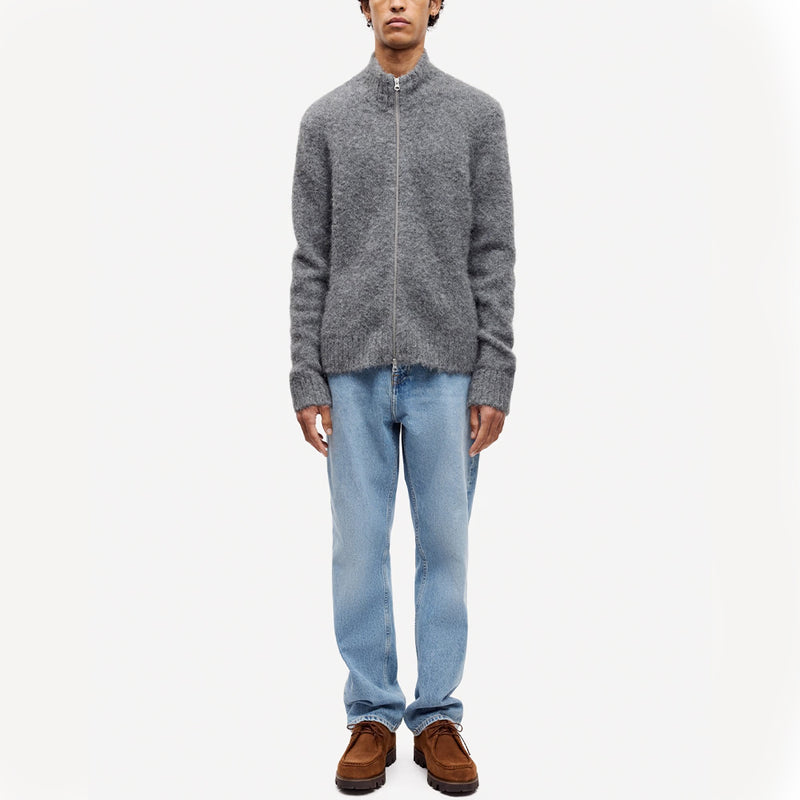 Samsoe Samsoe - Cardigan Zip Sajean - Iron Gate