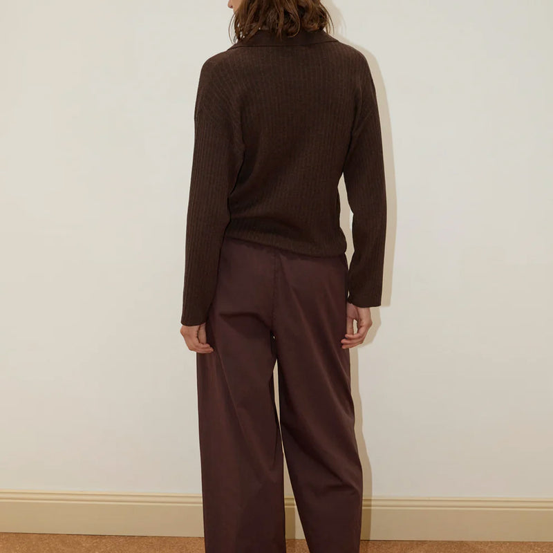 Deiji Studio - Polo Knit - Dark Almond