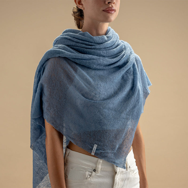 Botto Giuseppe - Écharpe - Bleu Clair