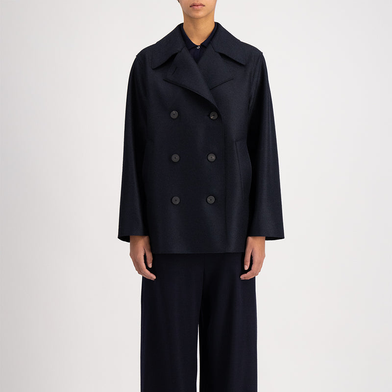 Harris Wharf London - Manteau long Peacoat - Marine