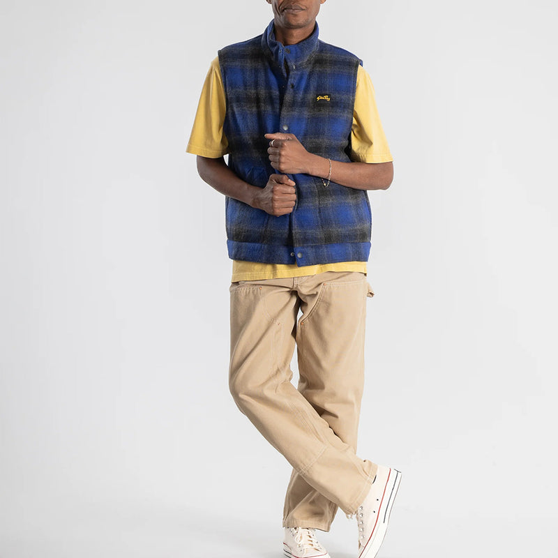 Stan Ray - Manteau Down Plaid - Bleu