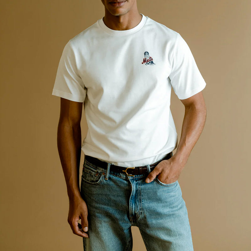 Mercer - T-Shirt 47 Heavy - Blanc & Orange