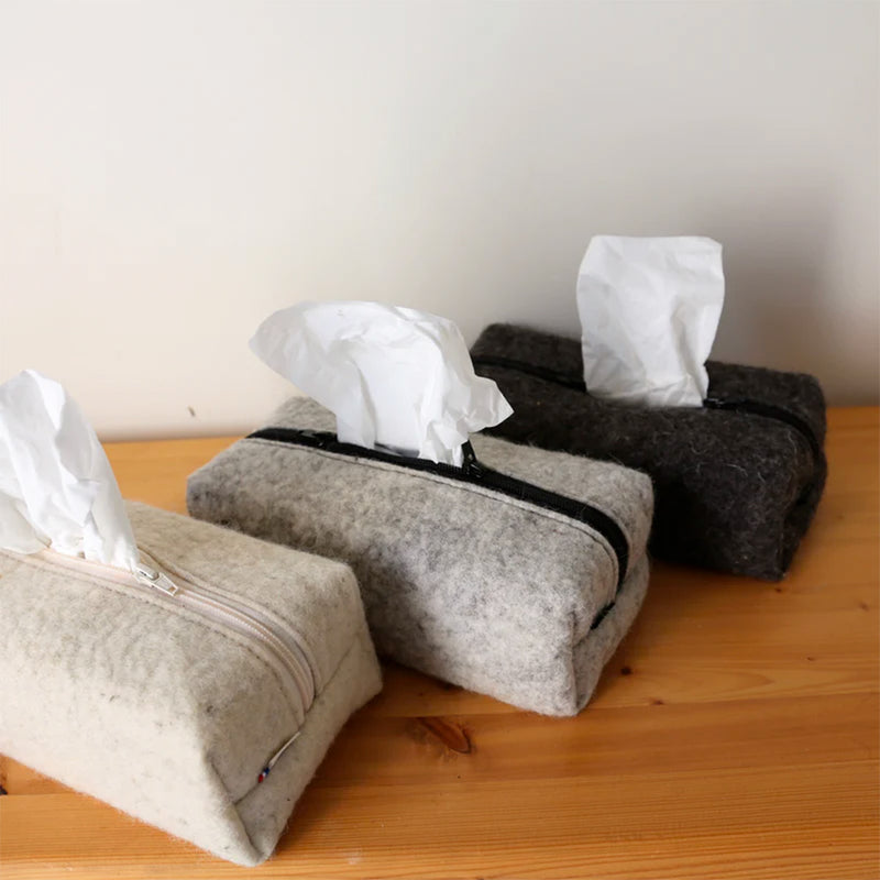 Héloise Levieux - Trousse Cube - Gris Foncé