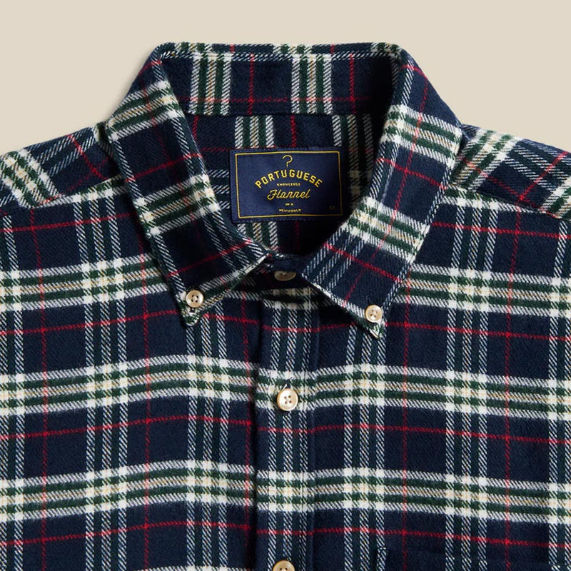 Portuguese Flannel - Chemise Lamo - Bleu