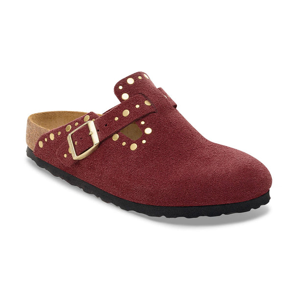BIRKENSTOCK - Sabots Boston Rivet - Lit de pied souple - Zinfandel