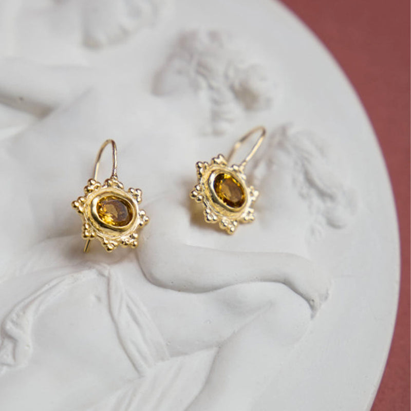 Alix D. Reynis - Boucles d'oreilles Helios - Jaune