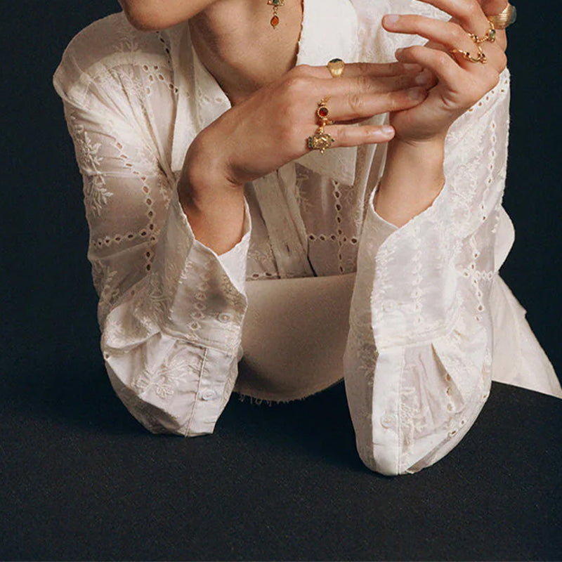 LA2L - Bague Sacha Force Pivot - Citrine