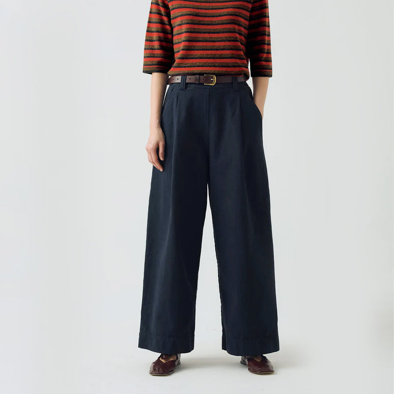 Toast - Pantalon à Plis - Marine