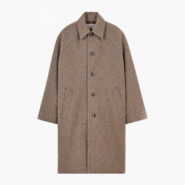 Museum Garments - Manteau Car Coat Raglan - Beige Chiné