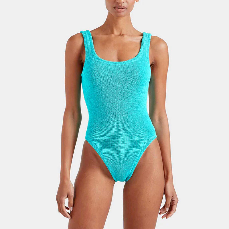 Hunza G - Maillot de bain Square Neck - Bleu Aqua