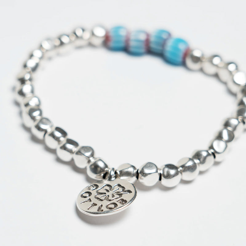 Gottlob - Bracelet Edition N° 2  - Turquoise & Rouge