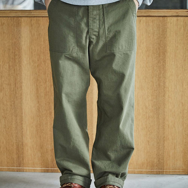 OrSlow - Pantalon à chevrons - Kaki