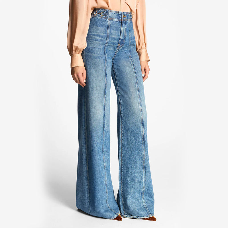 Ulla Johnson - Jeans The Delphine - Bleu Danube