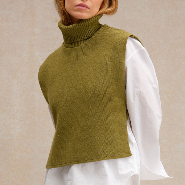 Le Minor - Plastron - Olive Acide