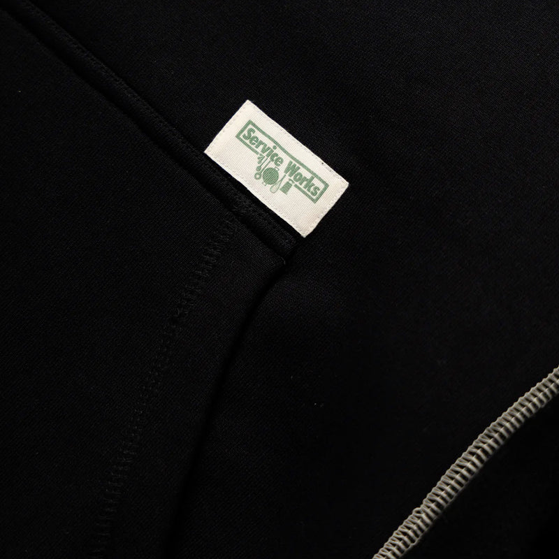 Service Works - Hoodie Coutures Contrastées - Noir