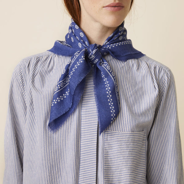 Moismont - Foulard n°676 - Denim Blue