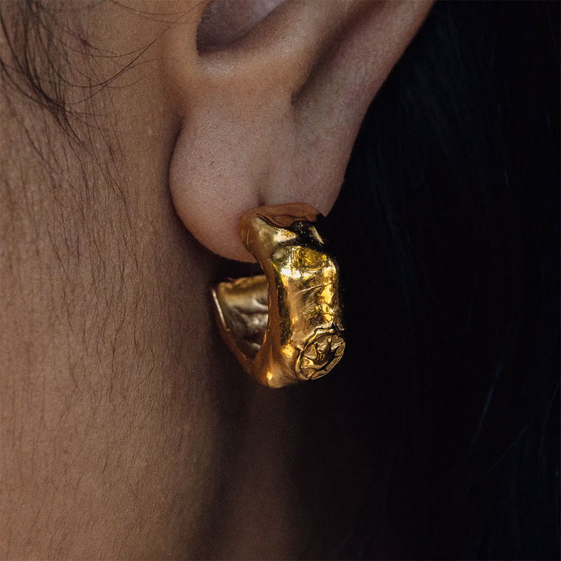 Fontennoy - Boucles d'oreilles Créoles Miraculeuses Maxi - Or