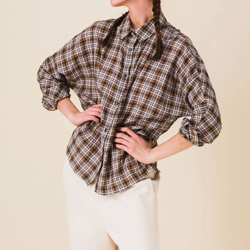 Sixsoeurs - Chemise Neil - Kaki & Rose