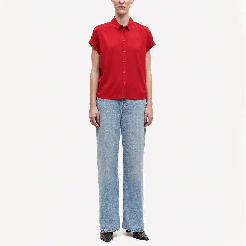 Samsoe Samsoe - Chemise Majan  - Haute Red