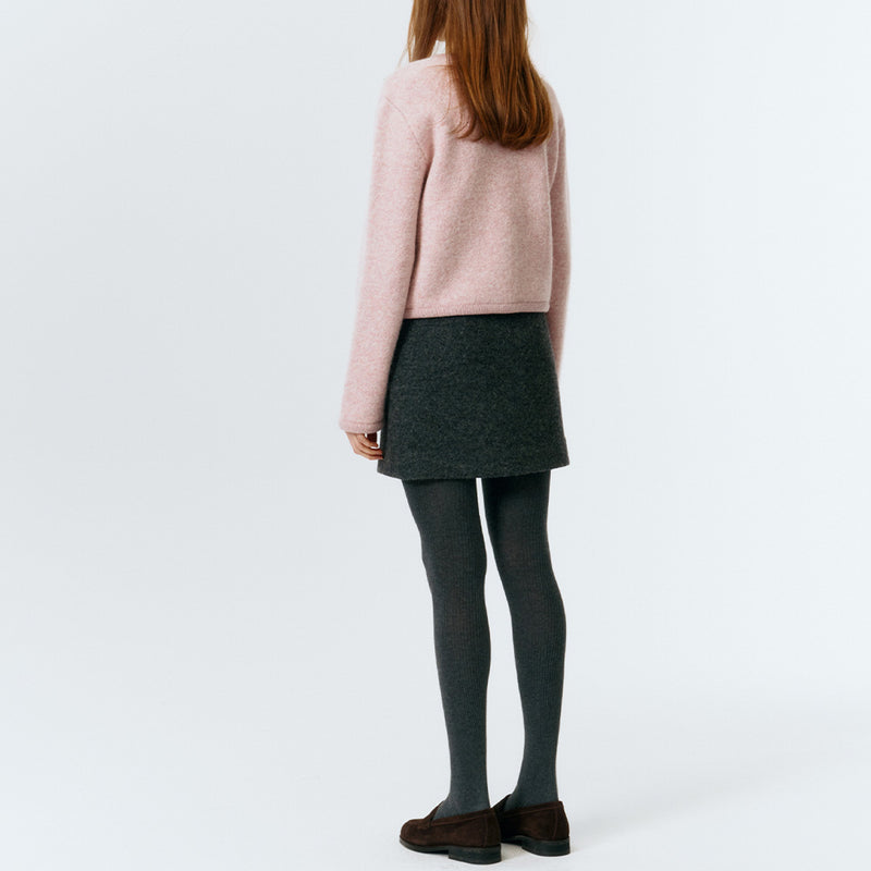 Dunst - Mini jupe en laine - Gris