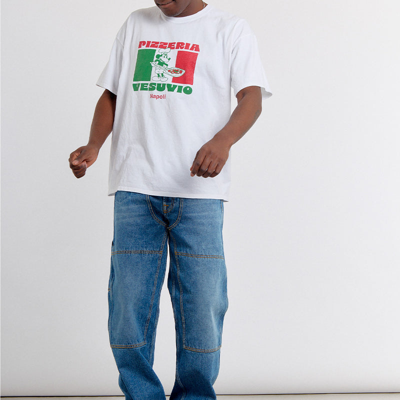 Wild Donkey - T-Shirt Vesuvio - Blanc