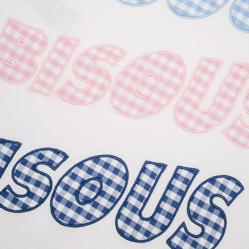 Bisous Skateboard - T-shirt Sonics Vichy - Blanc