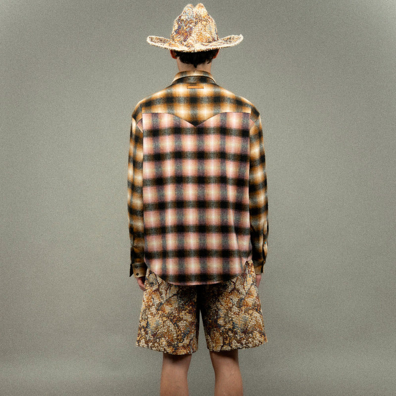 Caleb - Chemise en Flanelle à Carreaux - Marron