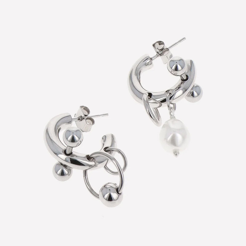 Justine Clenquet - Boucles d'oreilles Lisa - Palladium