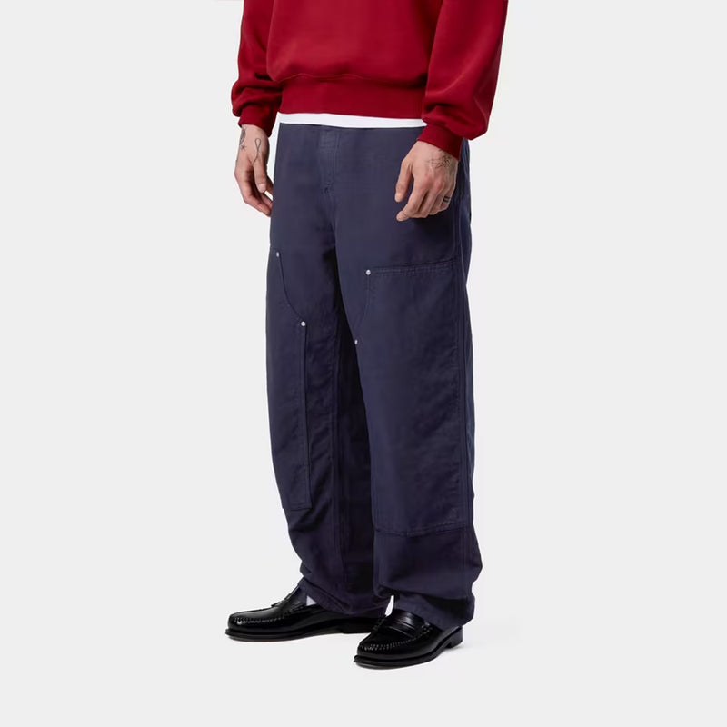 Carhartt WIP - Pantalon Walter Double Knee - Navy Garment Dyed