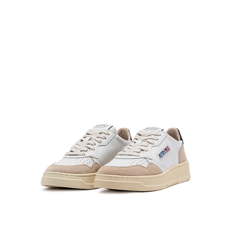 Autry - Baskets Medalist Low Man - Blanc, Noir & Beige