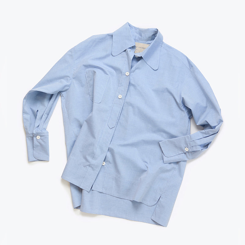 Studio de Lostanges - Chemise Long collar - Bleu Clair