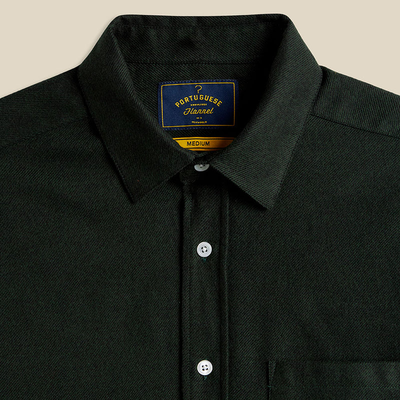 Portuguese Flannel - Chemise Teca - Vert Fôret
