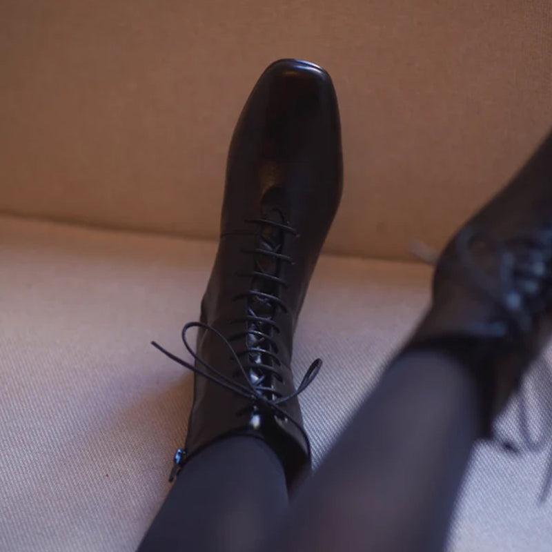 Anne Thomas - Bottes Pavlova - Noir Calf