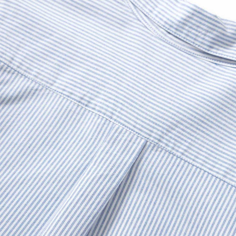 Service Works - Chemise Waiter - Bleu Oxford Rayures