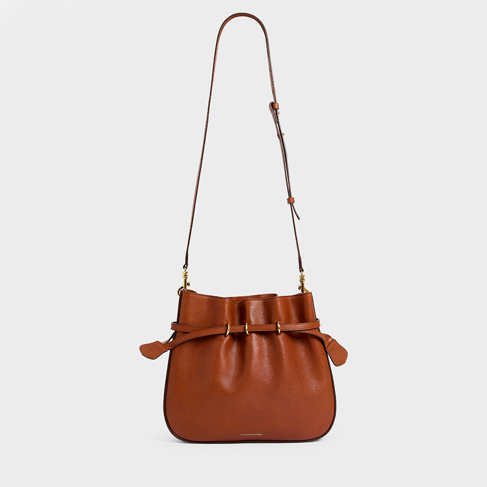 Gerard Darel - Sac seau en cuir Le Romy - Tan – Merci Paris