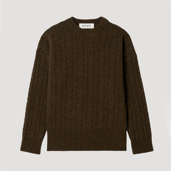 Rohe - Pull Maille Torsadée - Forêt