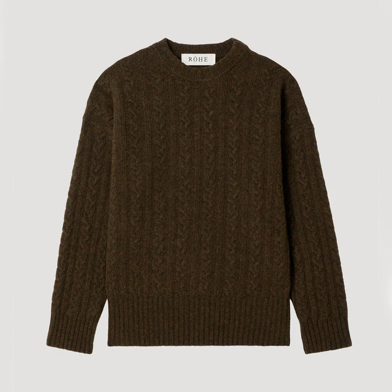 Rohe - Pull Maille Torsadée - Forêt