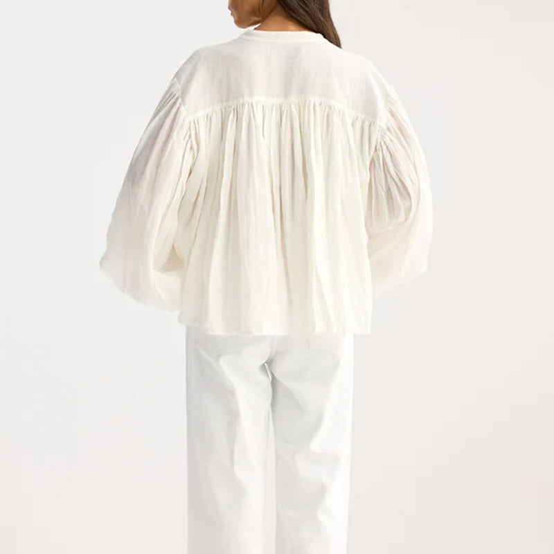 Rohe - Blouse plissée - Blanc