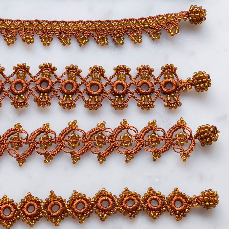 Ottomania - Bracelet crochet Daisy - Brun