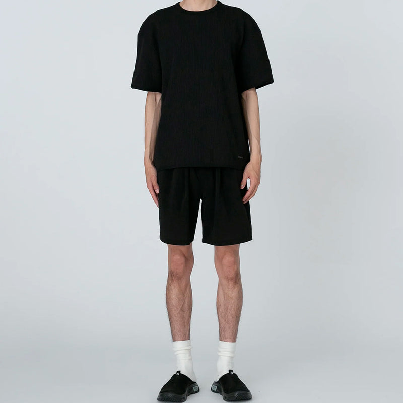 Snow Peak - T-Shirt Dry Waffle - Noir