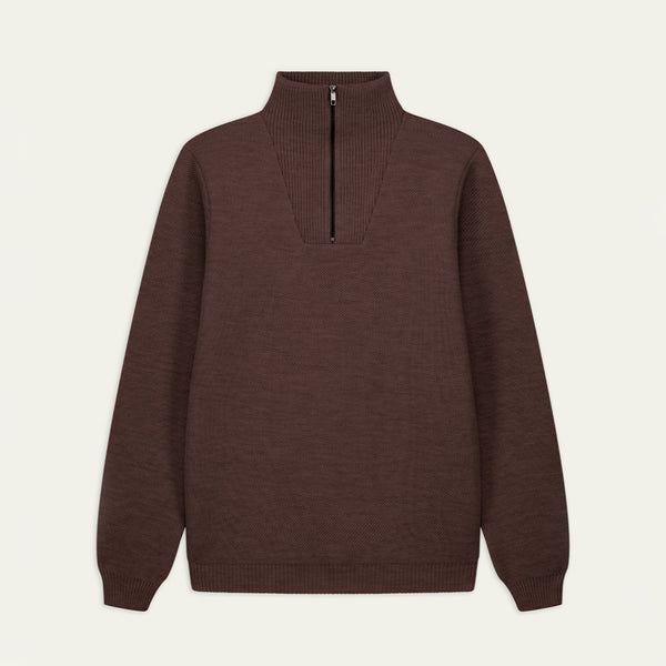 Nitto Knitwear - Pull Youri Camionneur - Marron